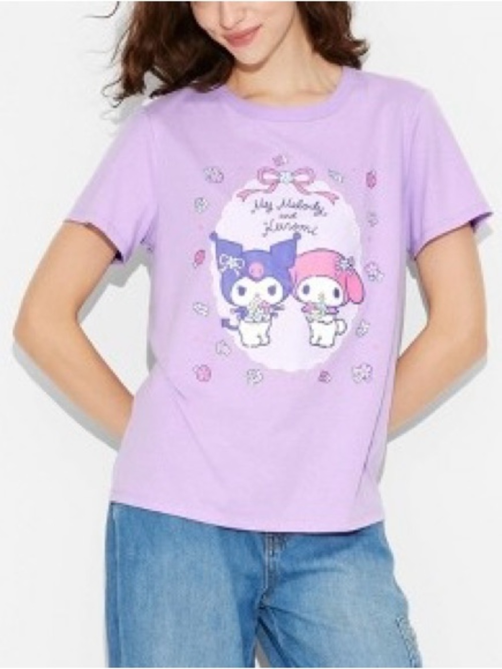 Sanrio My Melody & Kuromi Lilac Graphic T-Shirt